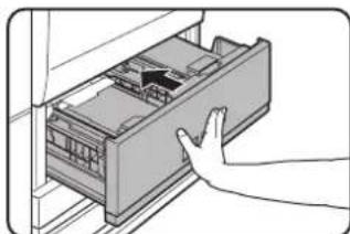SHARP MX-M550N - Gently close paper tray 1 - tray 2. - 1