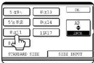 5 x8:1 5 1/2 6xJR 8 x11 8 x13 8 x14 11x17 OK AD INCH STANDARD SIZE SIZE INPUT