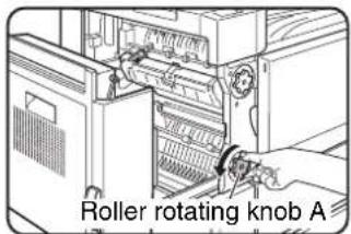 Roller rotating knob A