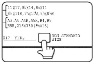 11X17,8%X14,8%X11 8% X11R,7%X10%,5%X8%R A3,A4,A4R,A5R,B4,B5 B5R,216X330(8%X13) X17 Y11p. NON STANDARD SIZE