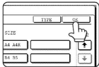 TYPE OK SIZE A4 A4R B4 B5