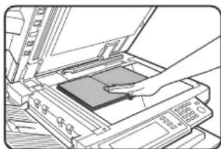 SHARP MX-M550N - Place the originals on the document glass. (page 4-3) - 1