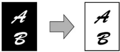 A B → A B