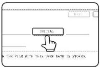 INITIAL IF THE PILK WITH THIS USER NAME IS STORED.