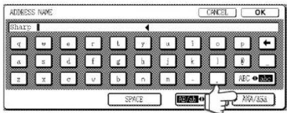 ADDRESS NAME SHARE CANCEL OK q w e r t y u i o p a s d f g b j k l 0 z x e v b n m - ABC + SPACE ABC/ASA MPA/ASA