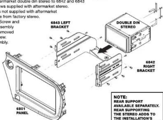 Scosche HA1709B - DOUBLE DIN-ISO MOUNT - 1
