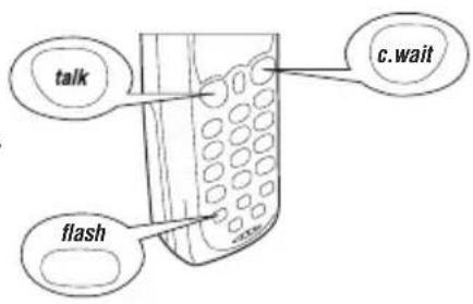 UNIDEN DS 73 - Using the c.wait feature - 1
