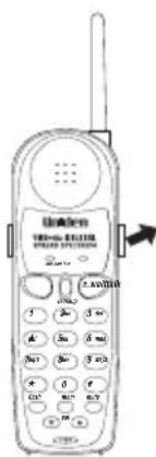 UNIDEN DS 73 - INSTALLING THE BELTCLIP - 3