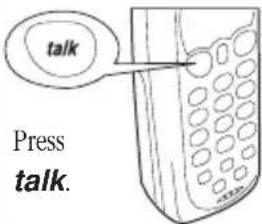 UNIDEN DS 73 - MAKING AND RECEIVING CALLS - 4