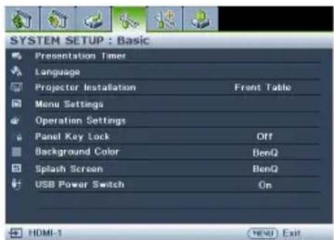 BENQ LX890UST - Using the menus - 3