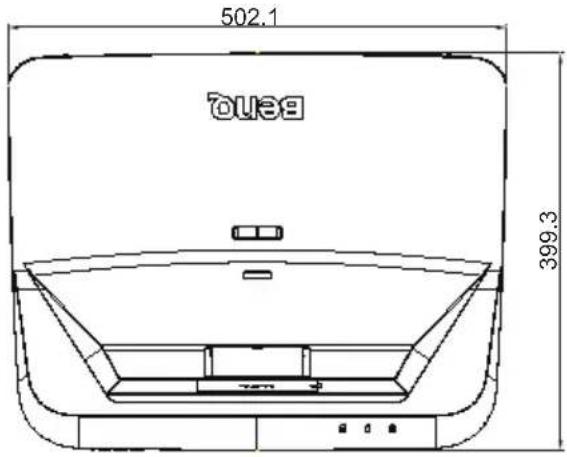 BENQ LX890UST - Dimensions - 1