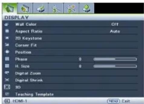BENQ LX890UST - Using the menus - 2