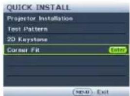 BENQ LX890UST - Adjusting Corner Fit - 5