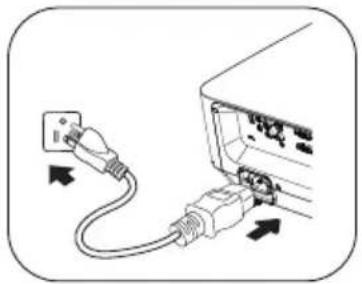 BENQ LX890UST - Starting up the projector - 2