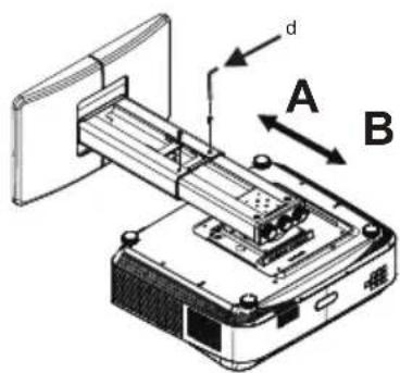 BENQ LX890UST - Install the projector on the projector wall mount - 3
