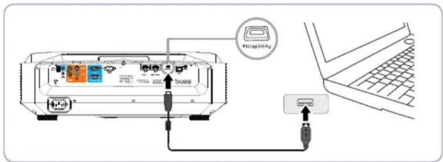 BENQ LX890UST - Camera Installation on Projector - 2
