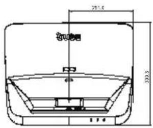 BENQ LX890UST - Wall mount installation diagram - 3