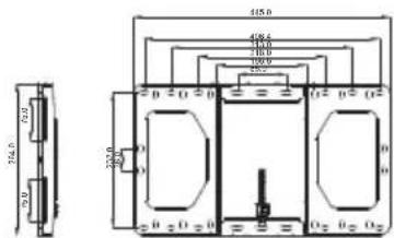 BENQ LX890UST - Wall mount installation diagram - 7