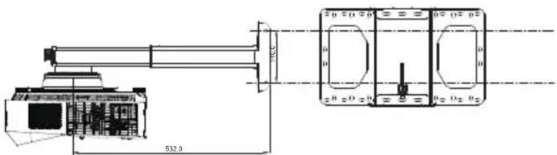 BENQ LX890UST - Wall mount installation diagram - 6