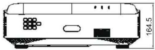 BENQ LX890UST - Dimensions - 2