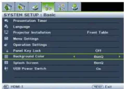 BENQ LX890UST - Using the menus - 4