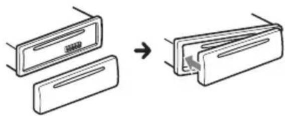 SONY CXS-G1269U - Colocación del panel frontal - 1