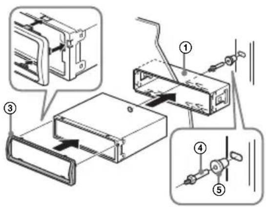 SONY CXS-G1269U - Montar la unidad en el panel - 2