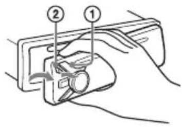 SONY CXS-G1269U - Detaching the Front Panel - 1