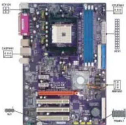 ECS NFORCE4-A754 - Connecting Case Components - 1