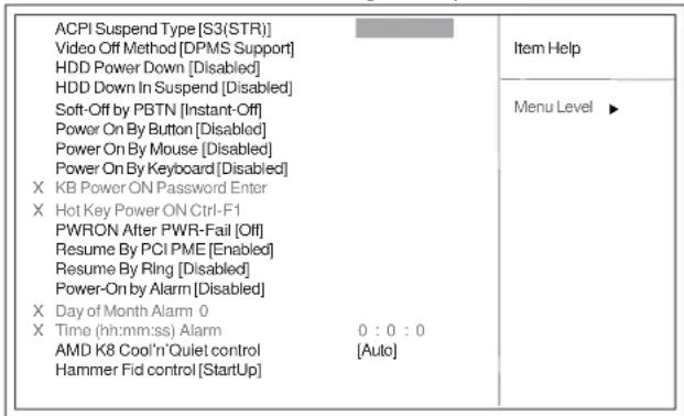 ECS NFORCE4-A754 - Power Management Setup - 1