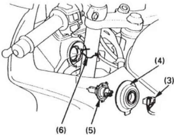 Honda CBR 600F (1996) - Lâmpada do farol - 2