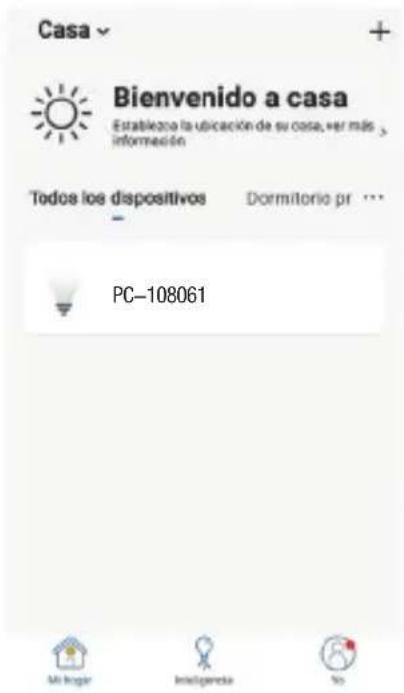 Casa Bienvenido a casa Estableza la ubicación de su casa, ver más información Todos los dispositivos Dormitorio pr ... PC-108061 Mi Ingair Intelligería No
