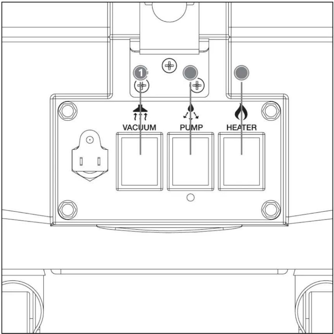 1 VACUUM PUMP HEATER