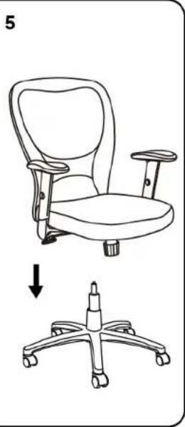 BOSS B6508 - IMPORTANT NOTICE: HARDWARE PACKAGE IS ATTACHED ON THE BOTTOM OF SEAT CUSHION. - 6
