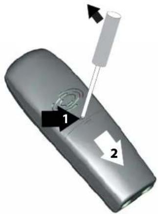 BELGACOM Twist 455 - Replacing the batteries - 1