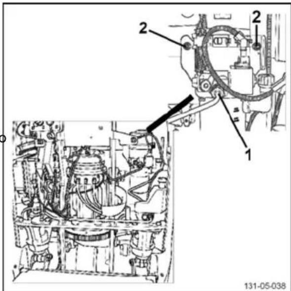 Linde T24SP - Drenaje del circuito - 1