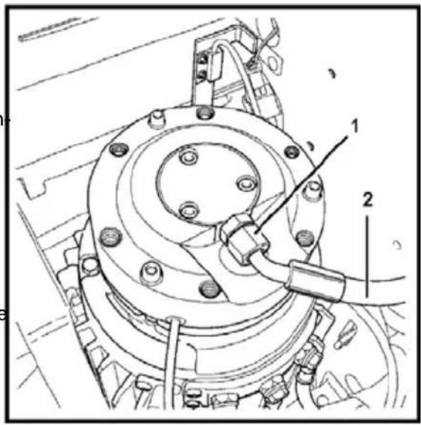 Linde T24SP - Freno electromagnético, control de la estanqueidad del circuito de asistencia - 1