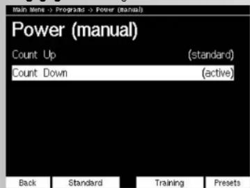 KETTLER Syncross V3 - Programma's > vermogen (manueel) - 1