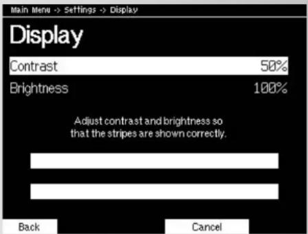 KETTLER Syncross V3 - Impostazioni del display - 1