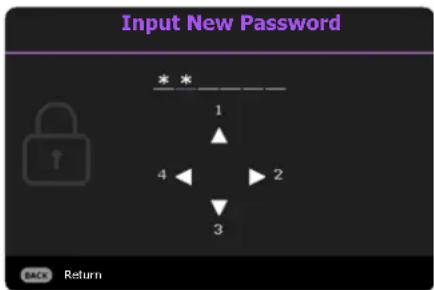 BENQ MS610 - If you forget the password - 1