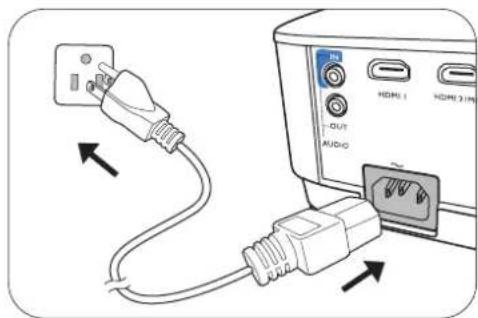 BENQ MS610 - Starting up the projector - 1