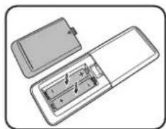 BENQ MS610 - Replacing the remote control batteries - 2