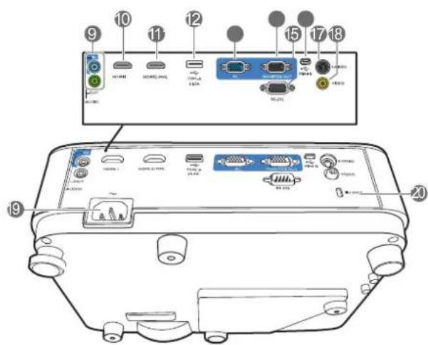 BENQ MS610 - Projector exterior view - 3