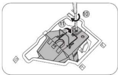 BENQ MS610 - Replacing the lamp - 10