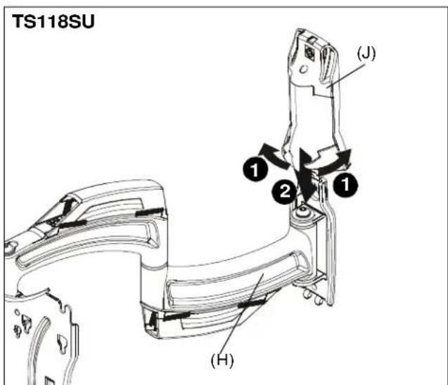 TS118SU (J) ① ② ① (H)