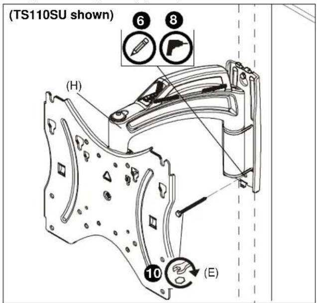 (TS110SU shown) (H) 6 8 10 (E)