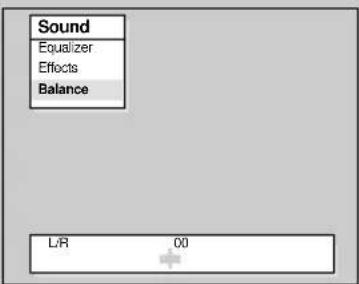 Sound Equalizer Effects Balance L/R 00