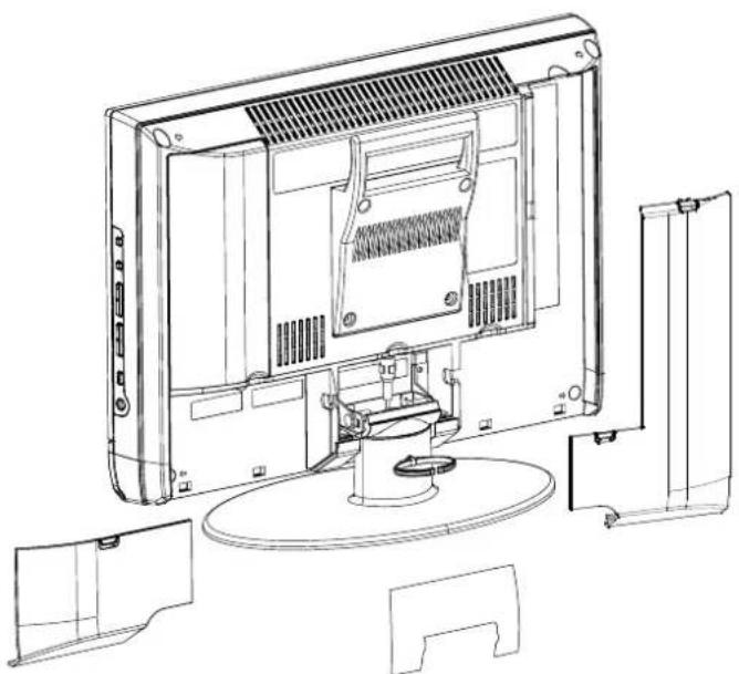 JVC LT-17S2 - Remove the terminal cover - 1