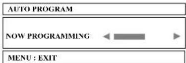 AUTO PROGRAM NOW PROGRAMMING MENU : EXIT