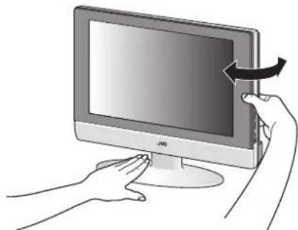 JVC LT-17S2 - Rotate the TV to the left and right: - 1